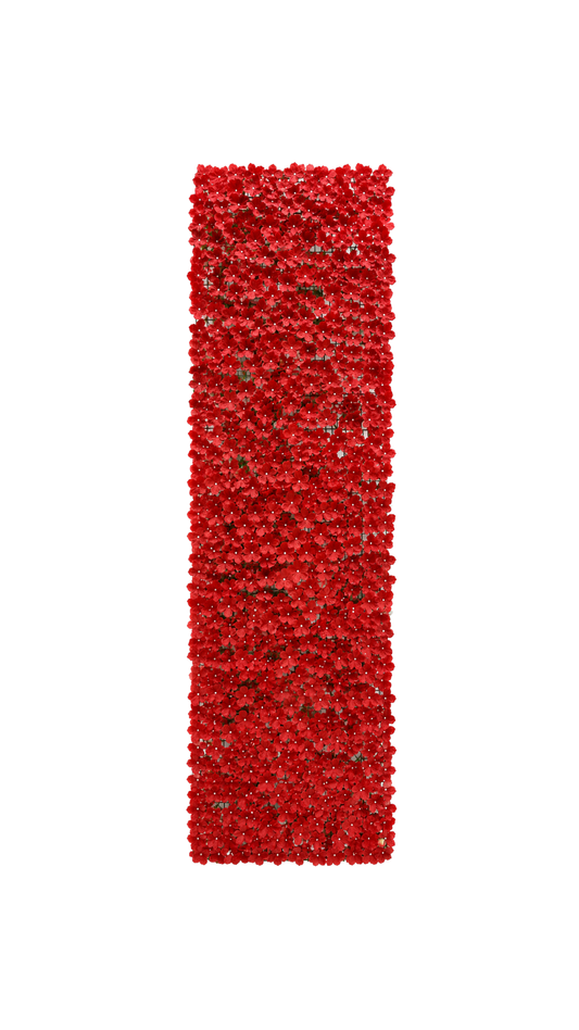 Malla de Hojas Tupidas Rojas