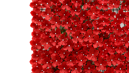 Malla de Hojas Tupidas Rojas