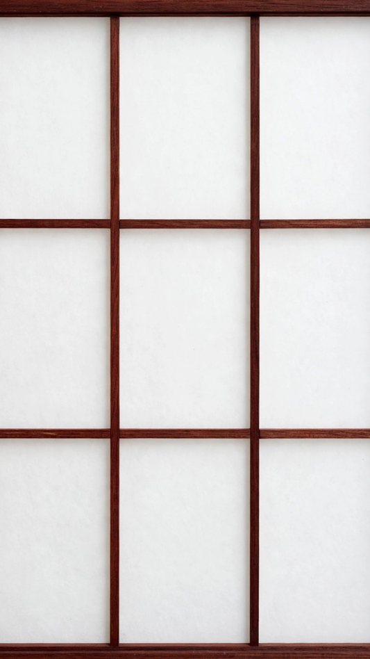 Biombo Separador Práctico - Estilo Madera Caoba