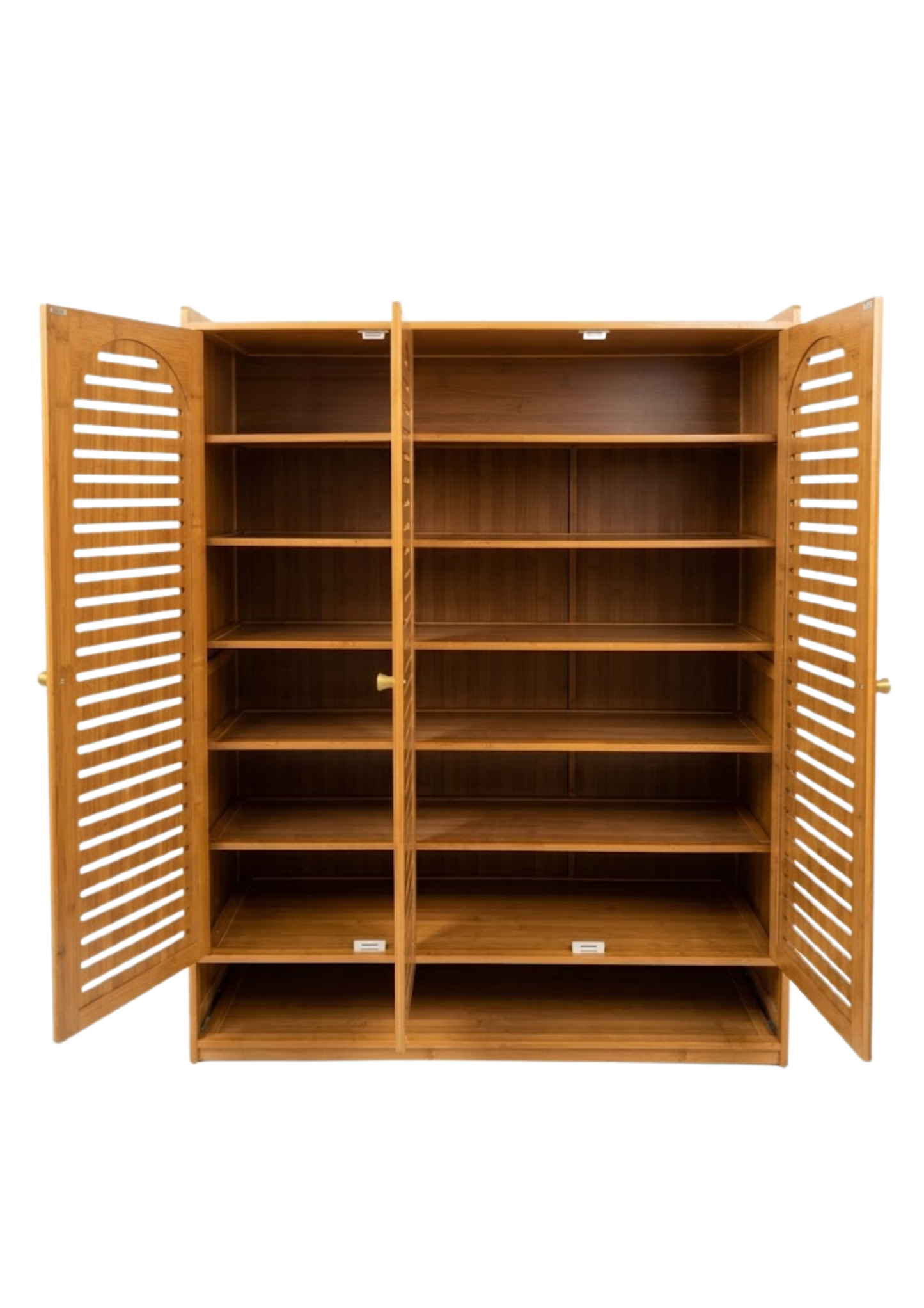 Zapatera de bambú de 3 Puertas con Cajón