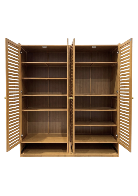 Zapatera de Bambú 4 puertas