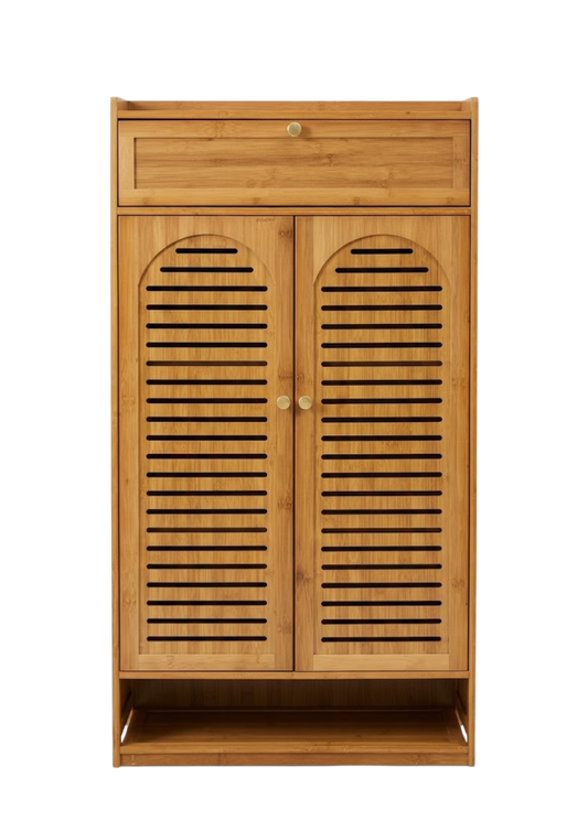 Zapatera de Bambú 2 puertas / con cajon