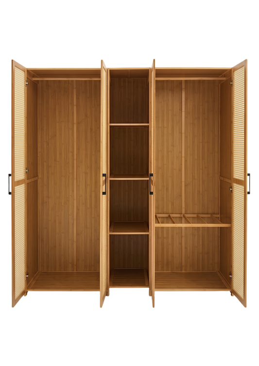 Armario Organizador Bambú - 5 Puertas