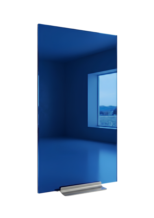 Panel Decorativo de PVC - Acabado Azul Brillante