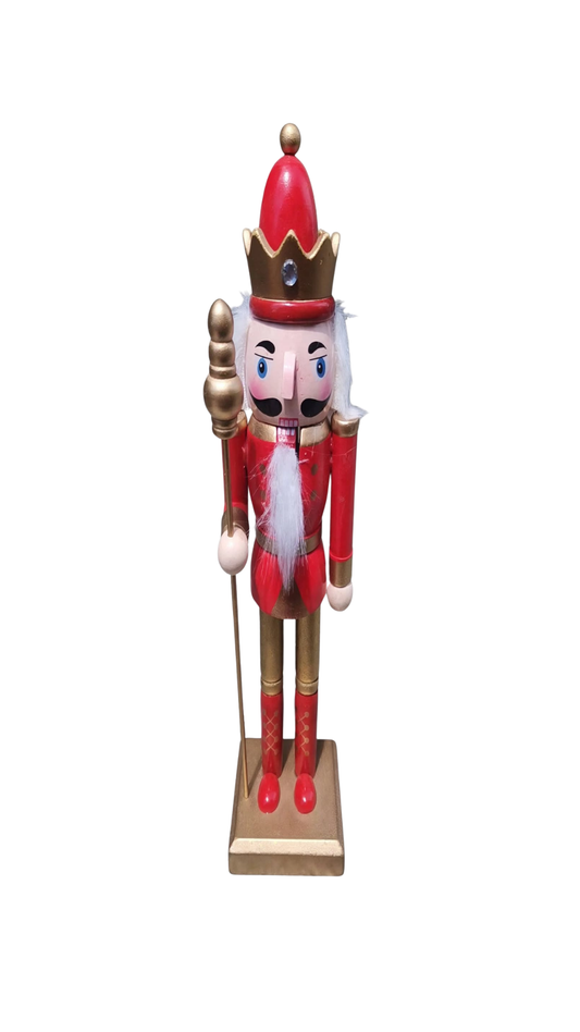 Cascanueces Decorativo Gigante con Cetro – 120 cm