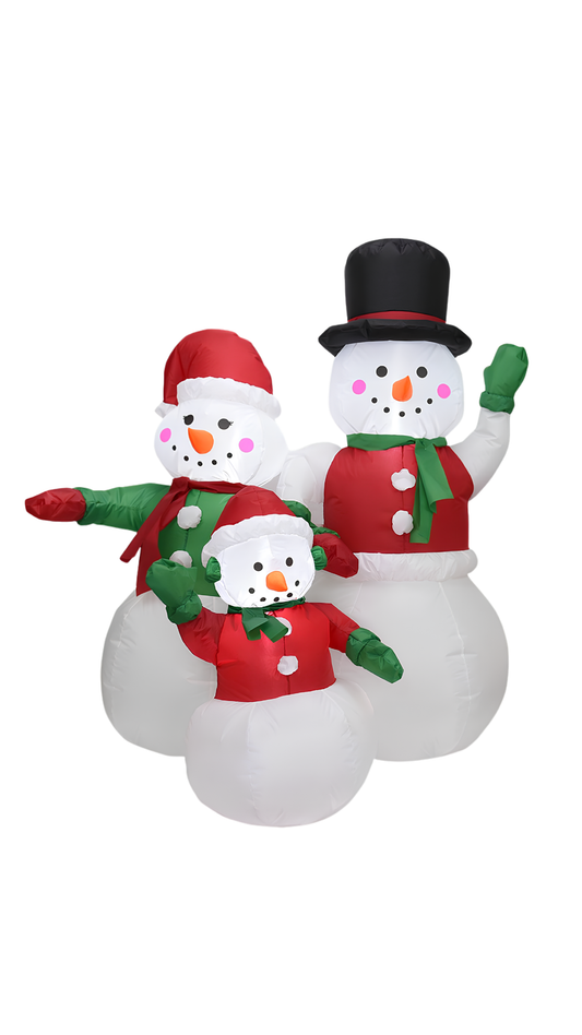 Familia de Muñecos de Nieve Inflables – 150 cm