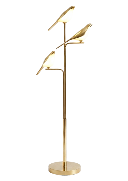 Lámpara de Piso LED - Modelo Aves Minimalistas