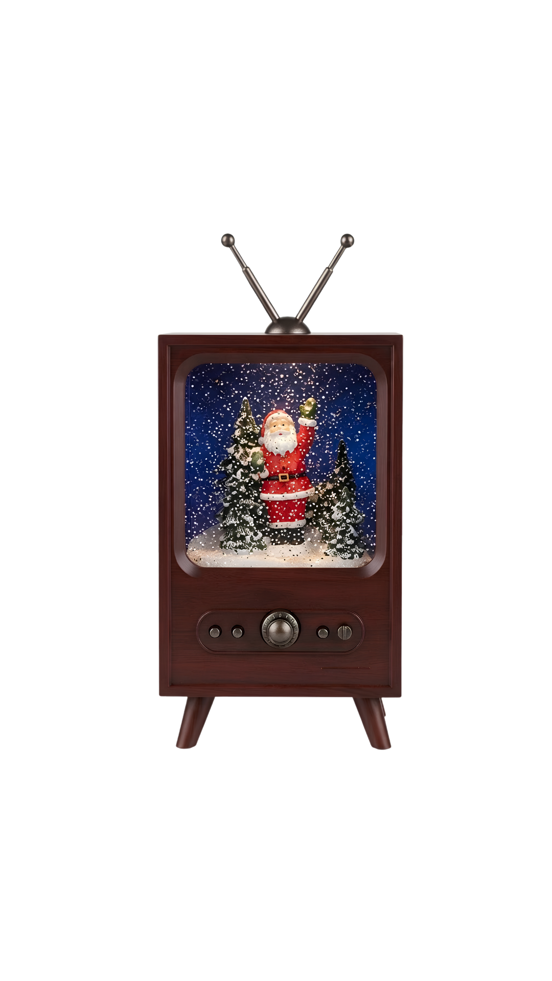 Adorno Navideño en Forma de Televisor