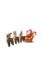 Papá Noel con Tres Renos y Trineo Inflable – 300 cm